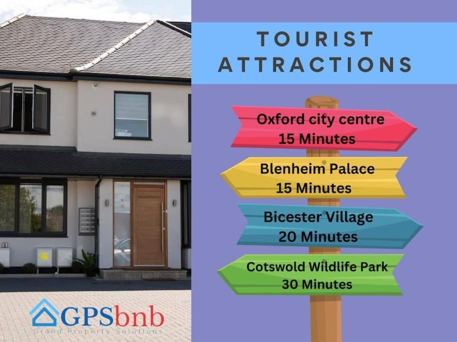 Stylish 3-Bedroom House With Garden & Free Parking'S, Prime Location With Private Garden Kidlington Dış mekan fotoğraf